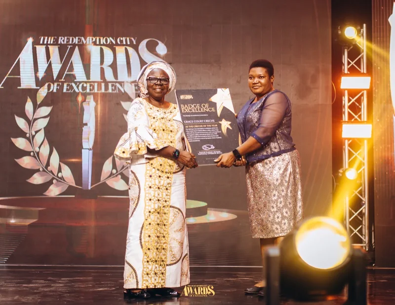 Honouree on stage at the 2025 Redemption City Awards